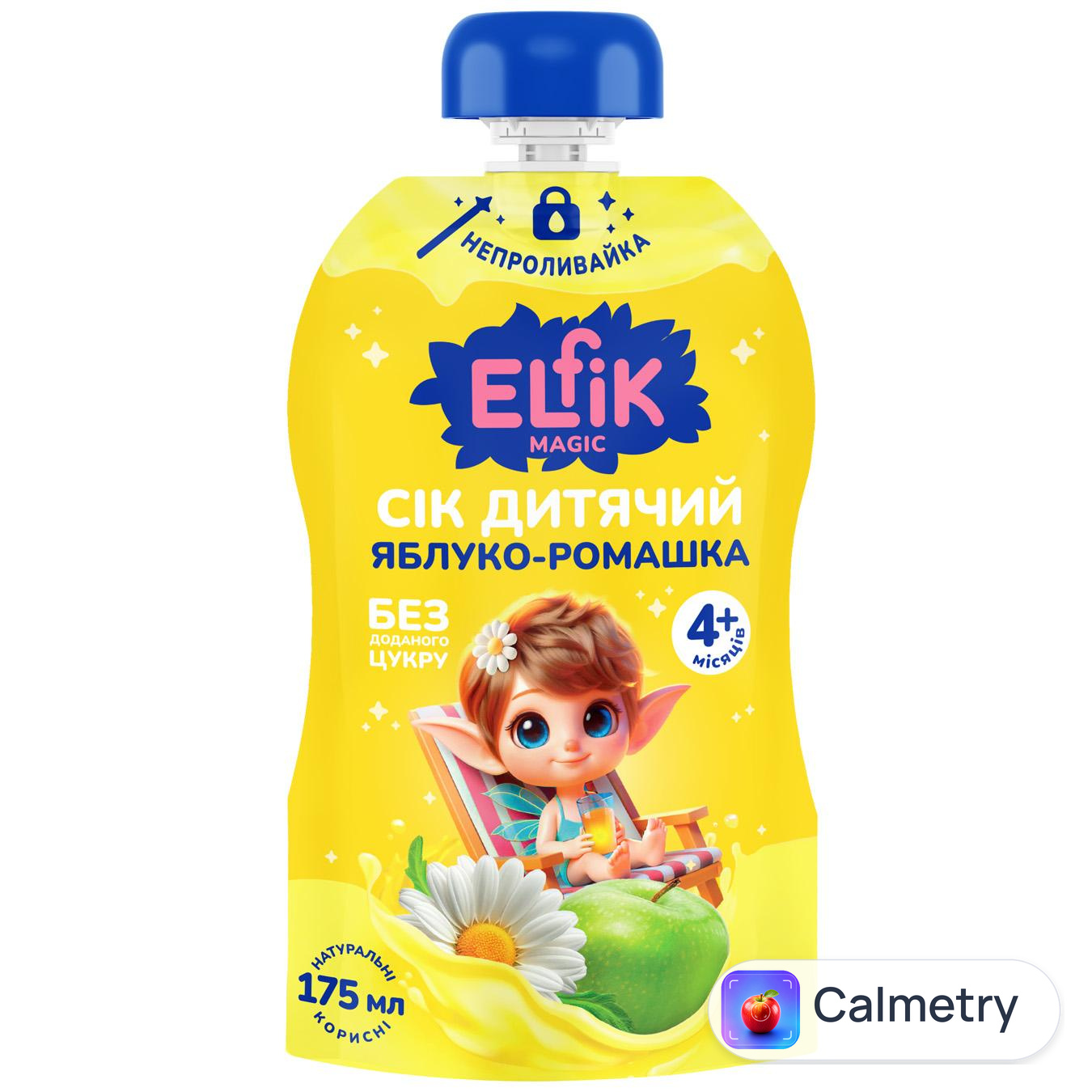 Сік Elfik Magic Яблуко-ромашка з 4 місяців 175мл