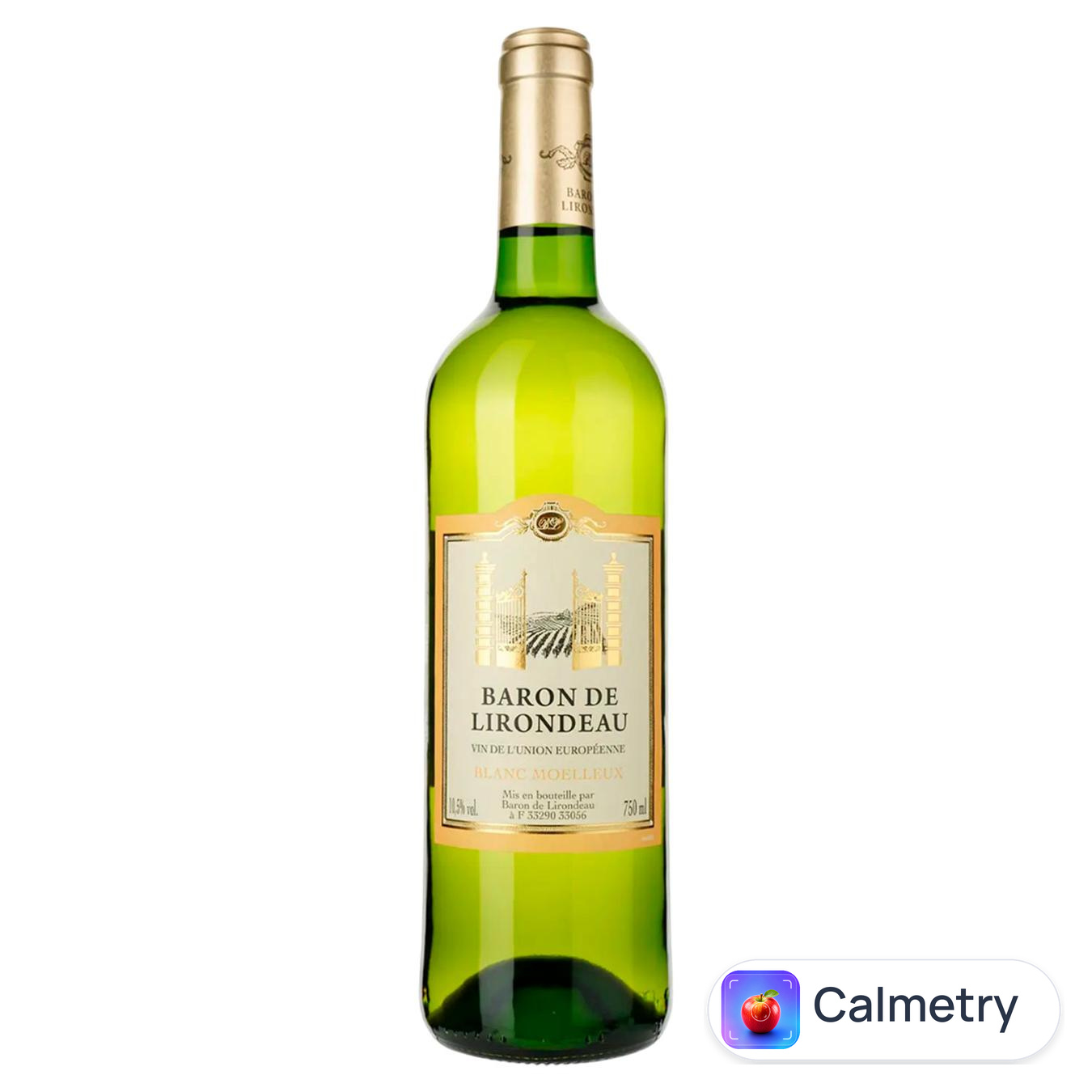 Вино Baron de Lirodeau біле напівсолодке 10,5% 0,75л