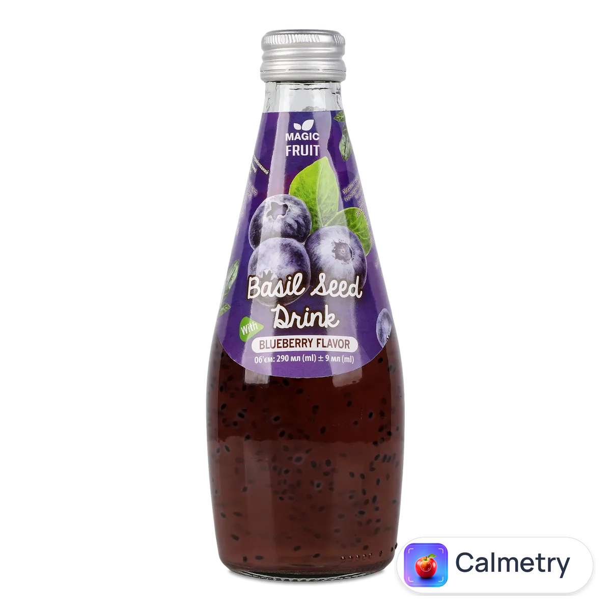 Напій Magic Fruit зі смаком чорниці з насінням базиліку 0,29л