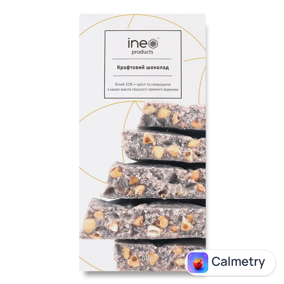 Шоколад білий «Лавка Традицій» Ineo products з кріспами та смородиною 100г