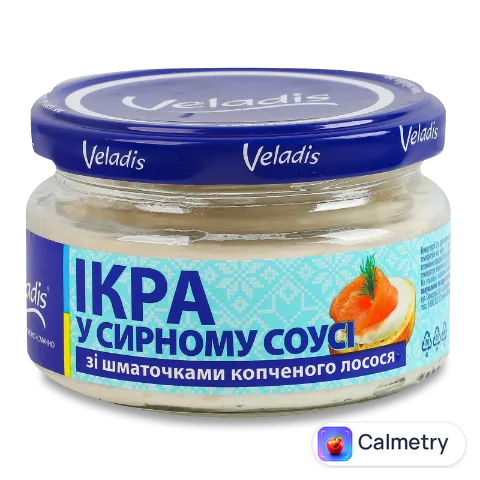 Ікра оселедця Veladis в сирному соусі з копченим лососем