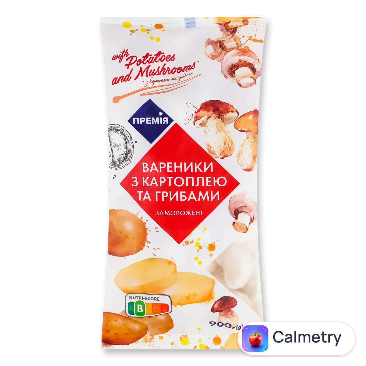 Вареники «Премія»® з картоплею та грибами 900г