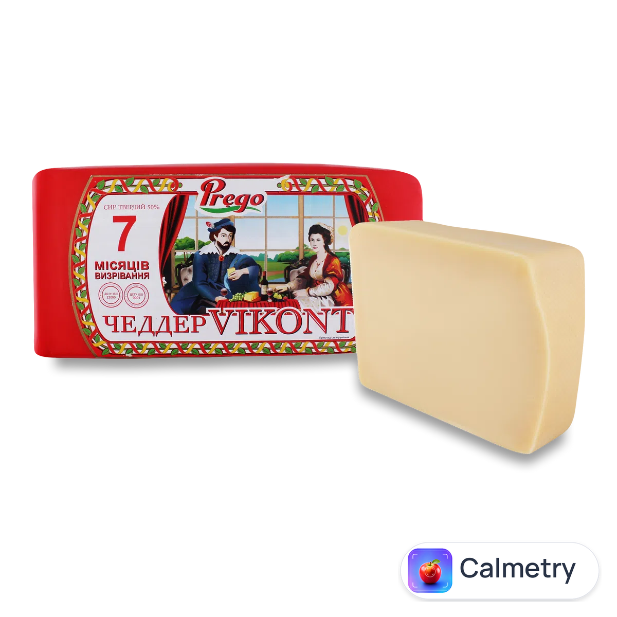 Сир Prego Чеддер Vikont 50% 7 місяців