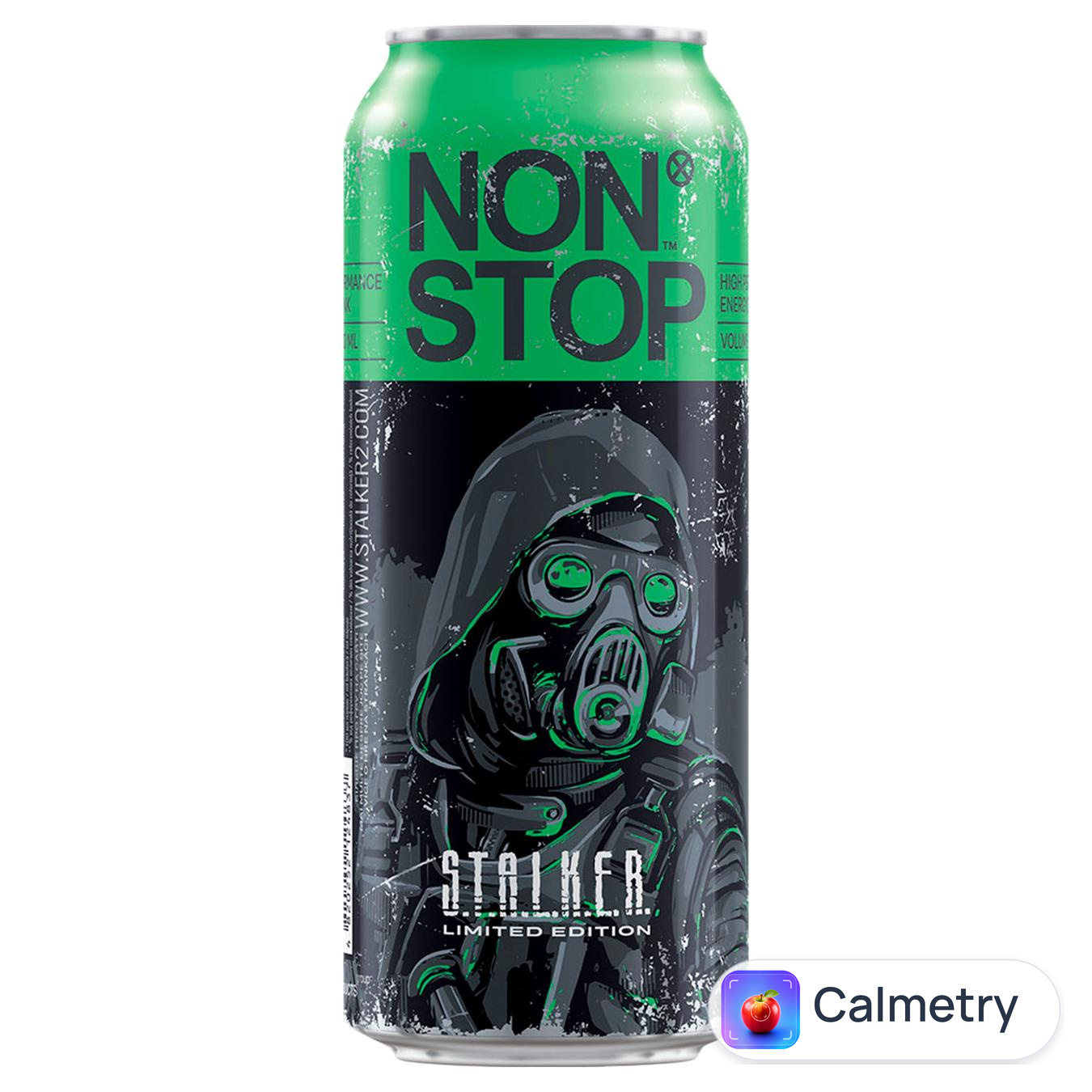 Напій енергетичний Non Stop Stalker Green сильногазований 0,5л