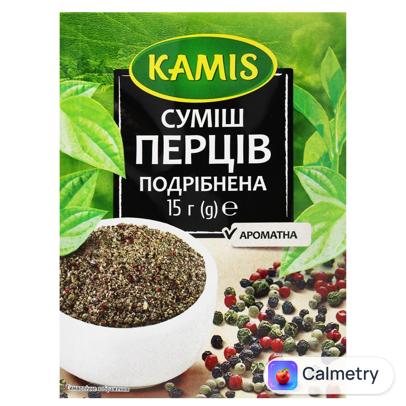 Суміш перців Kamis подрібнена 15г — фото продукту