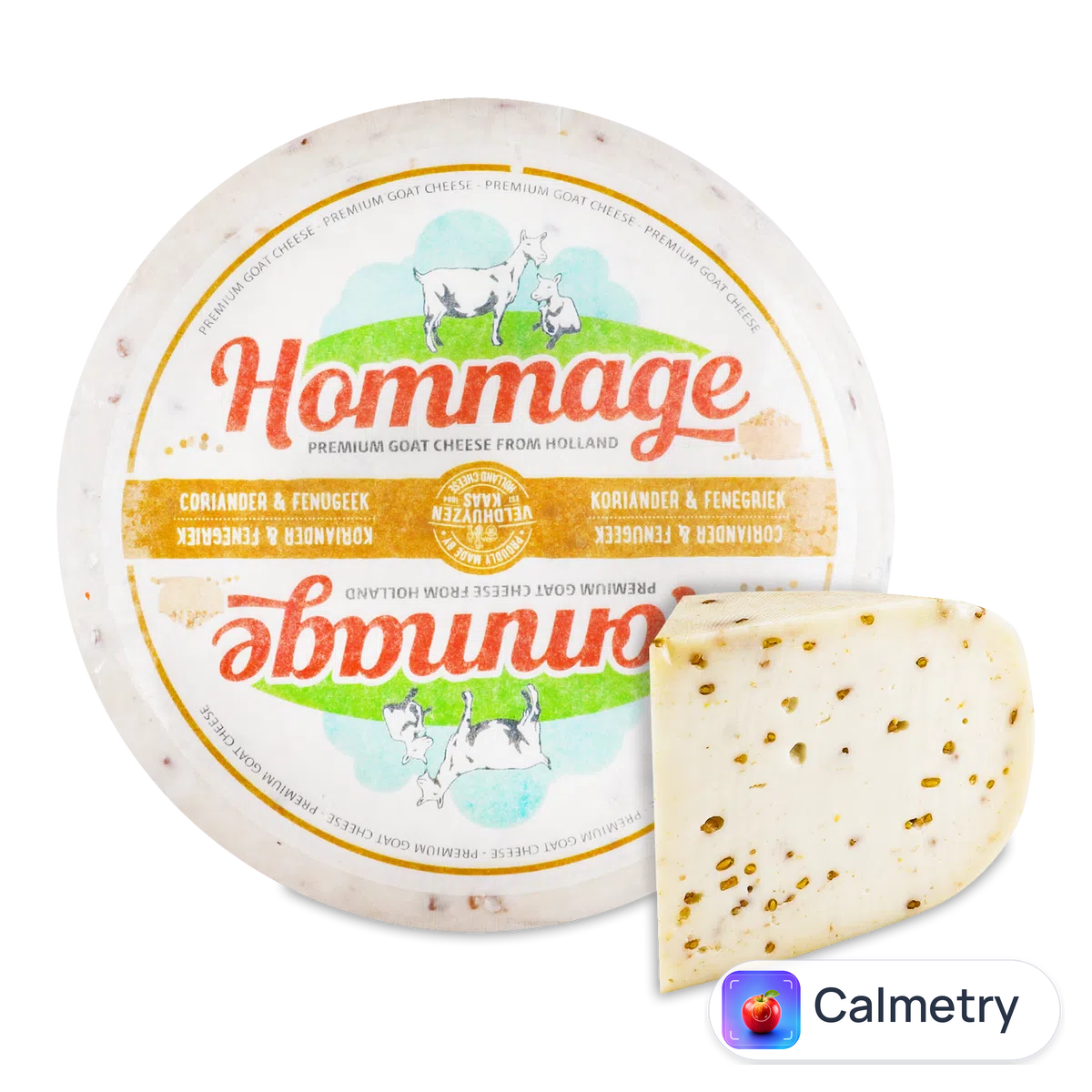 Сир Veldhuyzen Kaas Hommage пажитик і коріандр 50% 1/2 з козячого молока