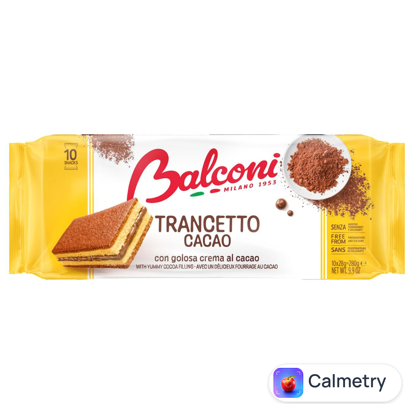 Бісквіти Balconi Trancetto з какао міні 10шт*28г