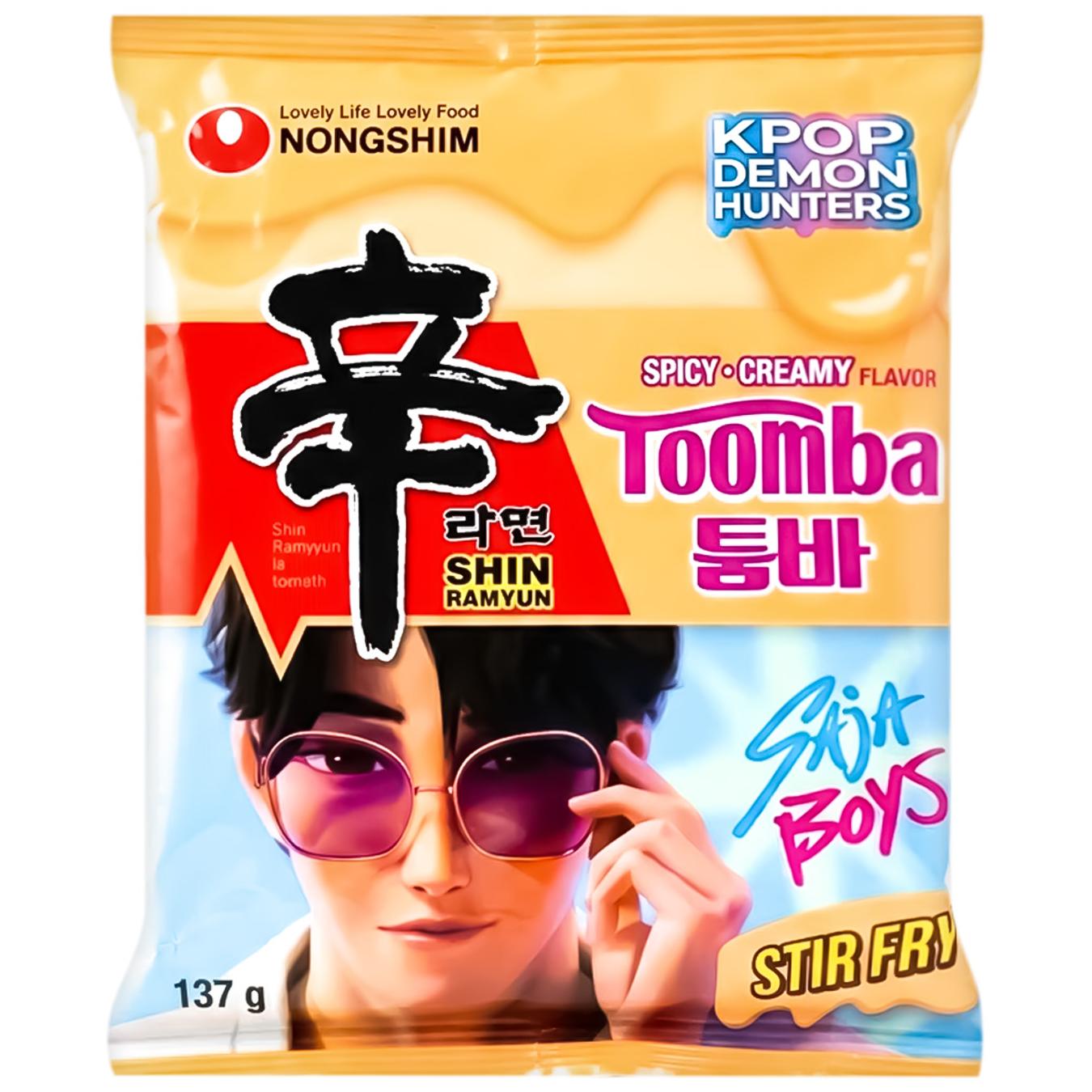Локшина Nongshim Toomba Spicy&Creamy Stir-Fry вершково-гостра 137г — фото продукту