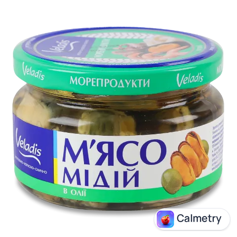 Мідії Veladis в олії с/б