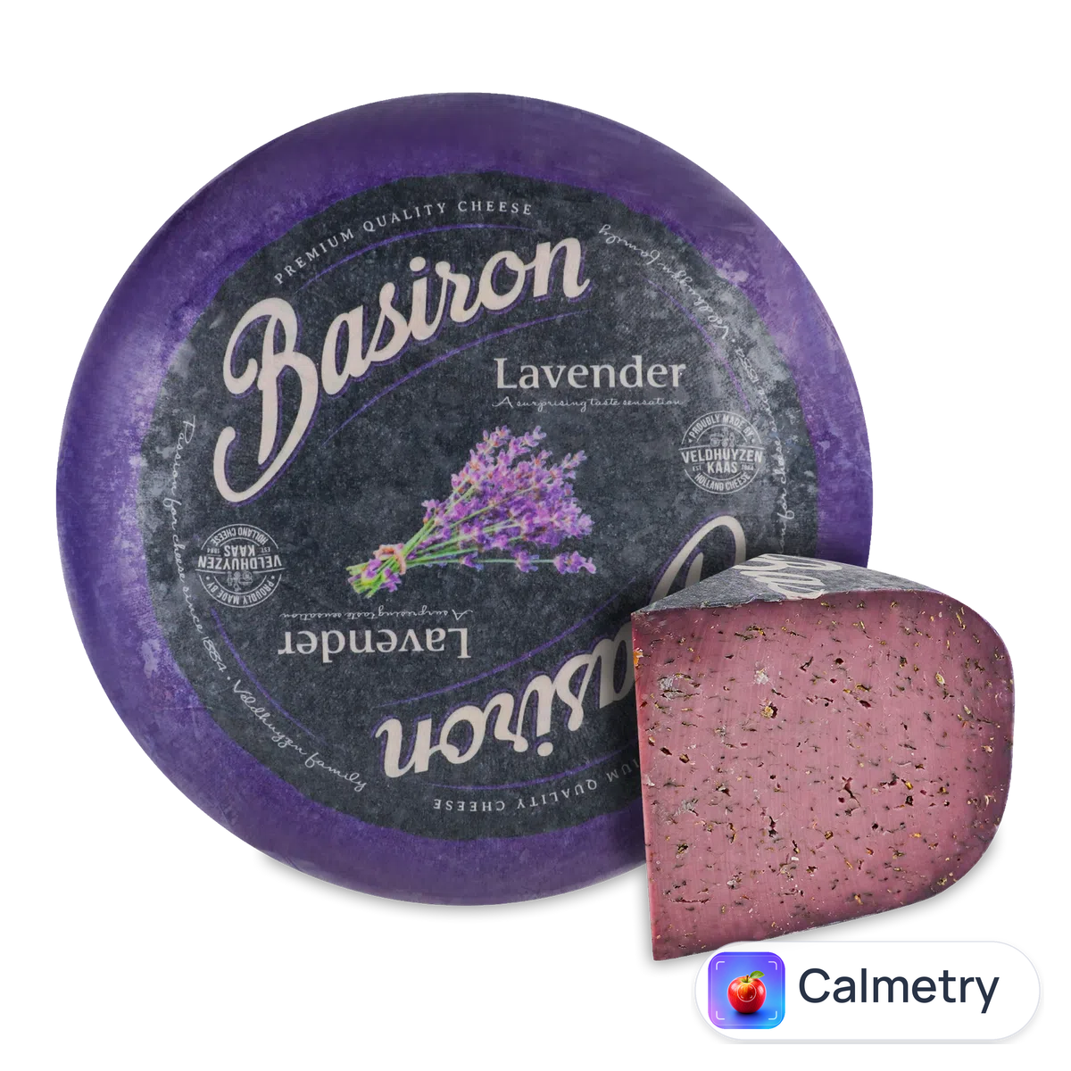 Сир Veldhuyzen Kaas Basiron з лавандою 50% 1/2
