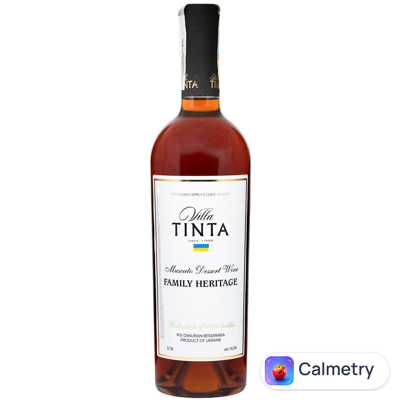 Вино Villa Tinta Мускат Десертний біле солодке кріплене 16% 0,75л