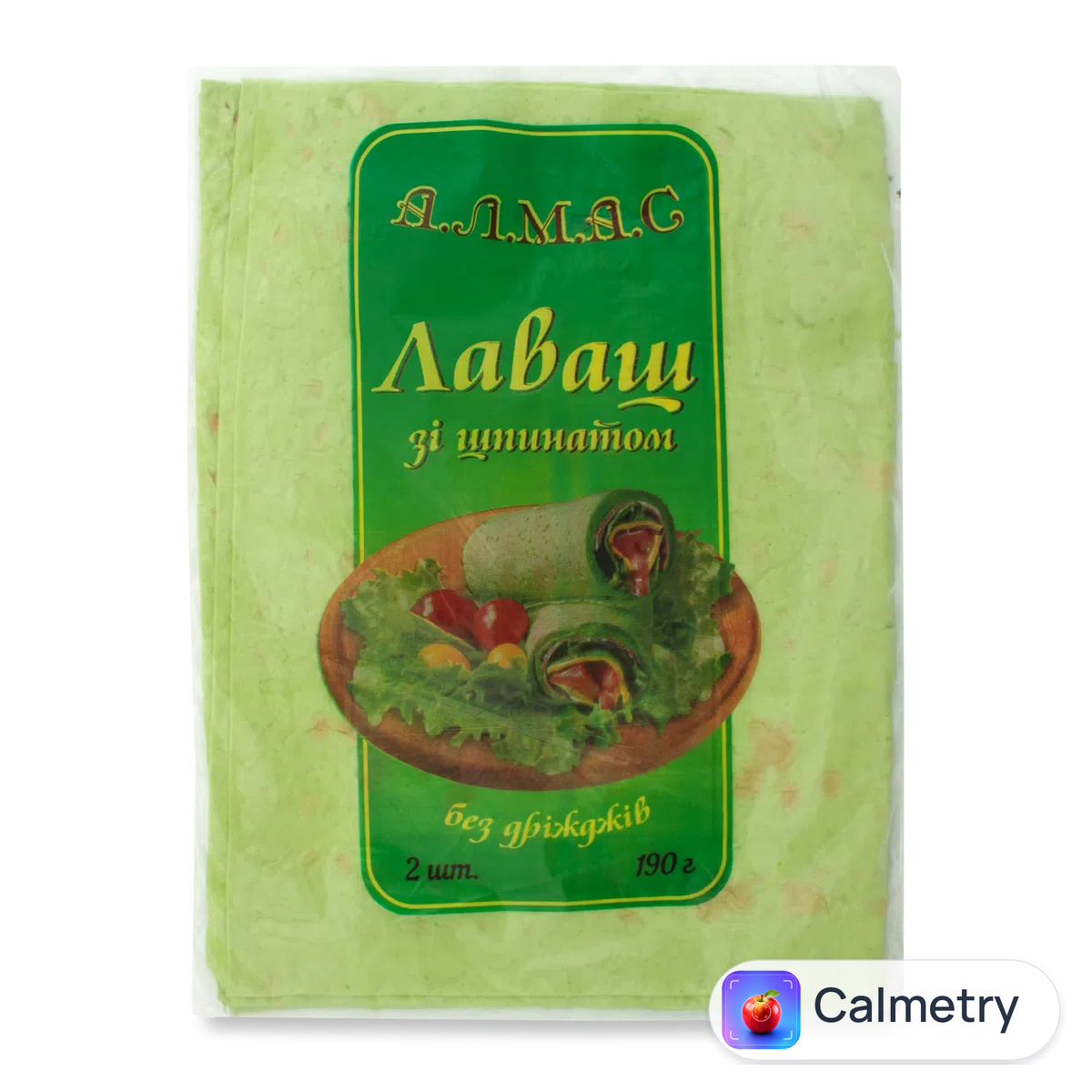 Лаваш «Алмас» зі шпинатом 190г