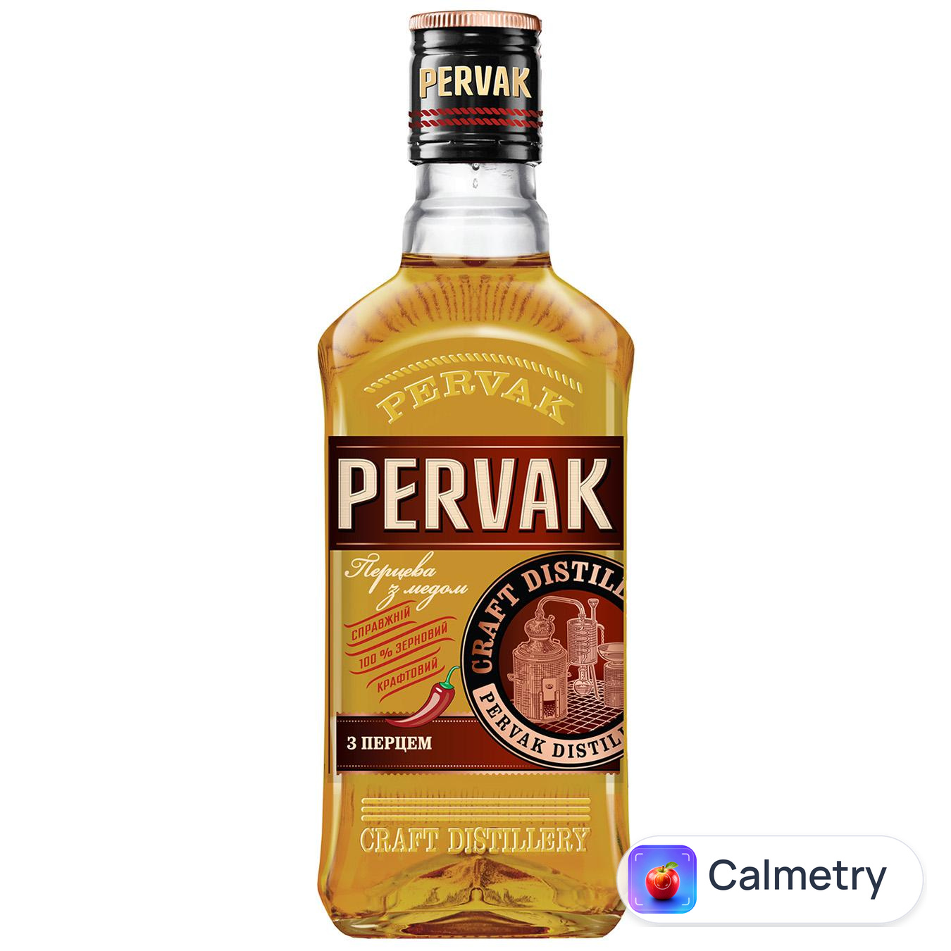 Настоянка Pervak Перцева з медом 37,5% 0,5л — фото продукту