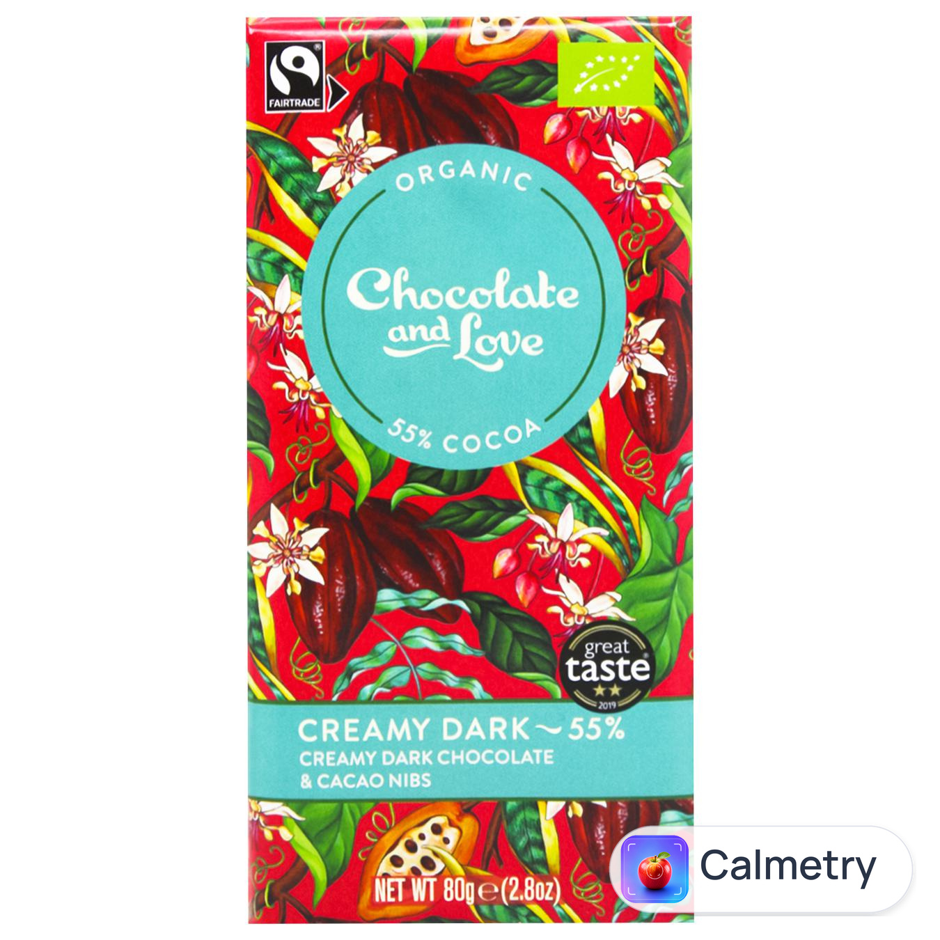 Шоколад чорний Chocolate and Love з какао органічний 55% 80г