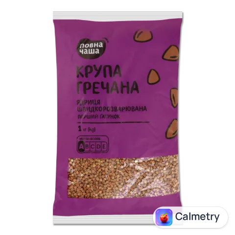 Крупа Повна Чаша гречана ядриця швидкорозварювана