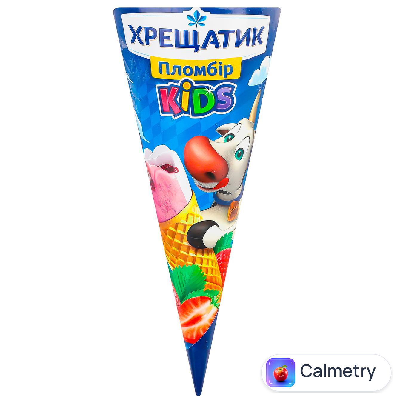 Морозиво Хрещатик Kids полуниця-ваніль 80г