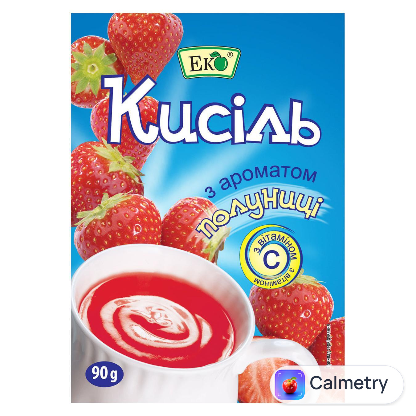 Кисіль Эко зі смаком полуниці 90г Україна