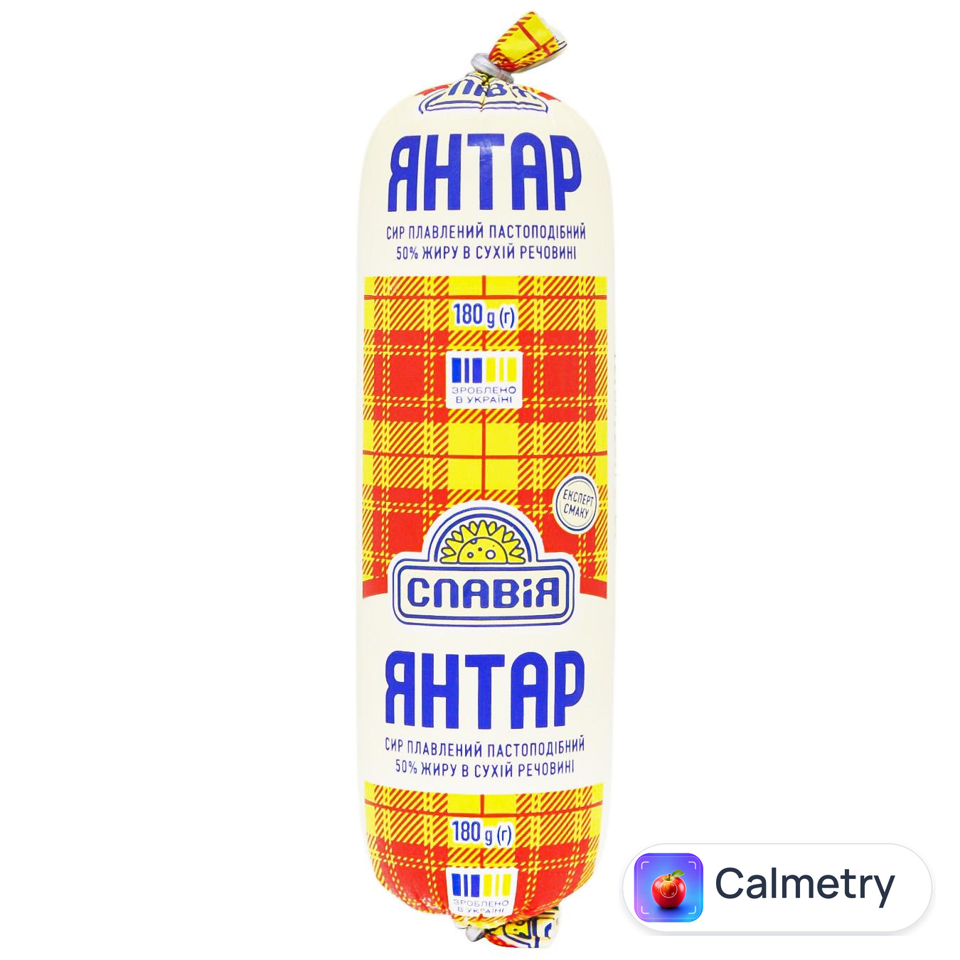Сир плавлений Славія Янтар пастоподібний 50% 180г