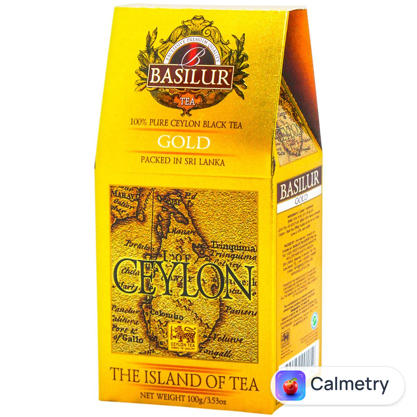 Чай чорний Basilur Gold Острів Цейлон листовий 100г