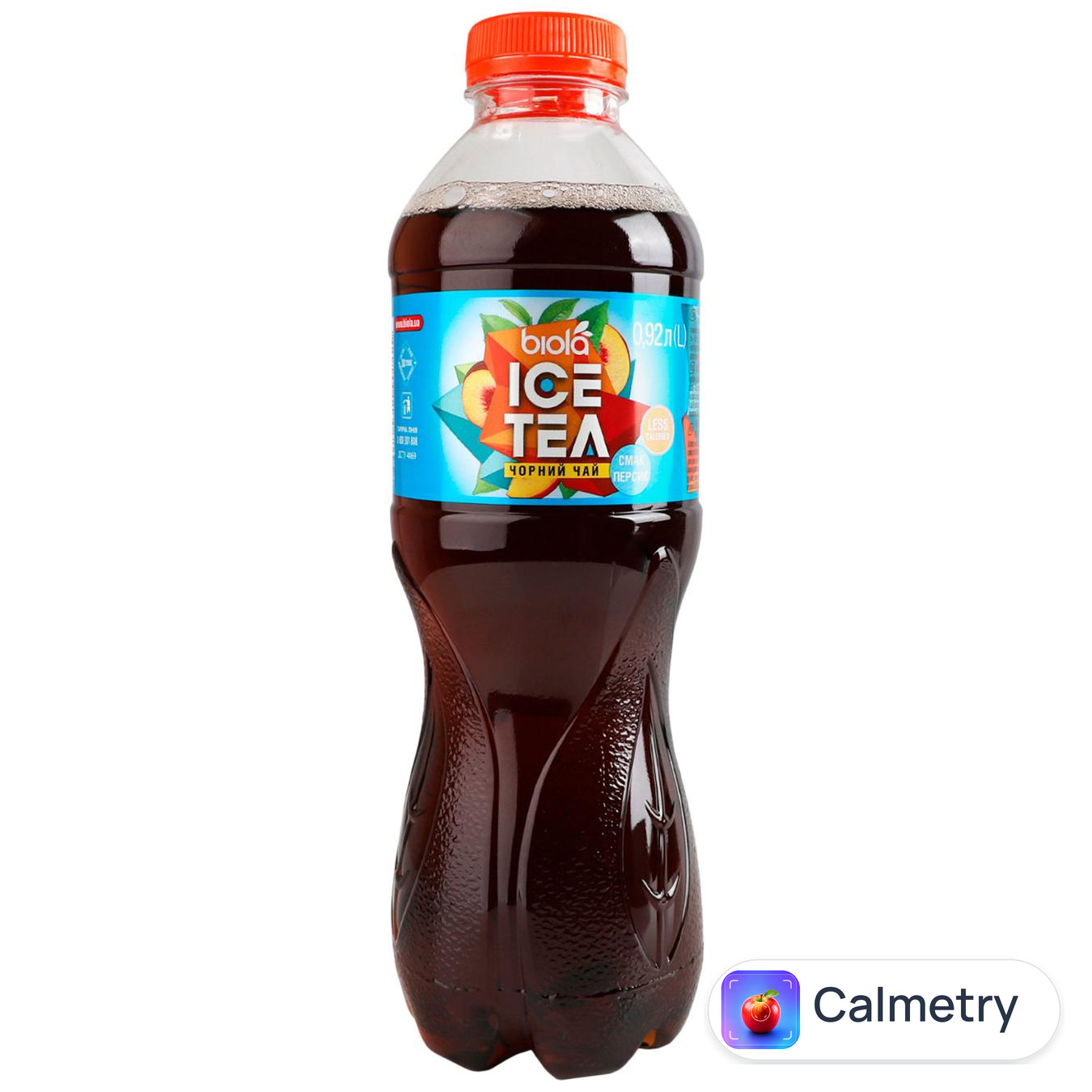 Чай чорний холодний Biola Ice Tea зі смаком персика 0,92л — фото продукту