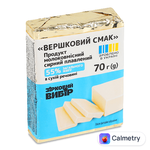 Продукт сирн плав Зірковий вибір Вершковий смак55%, 70г