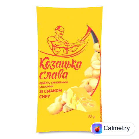 Арахіс «Козацька слава» смажений солоний смак сиру 90 г