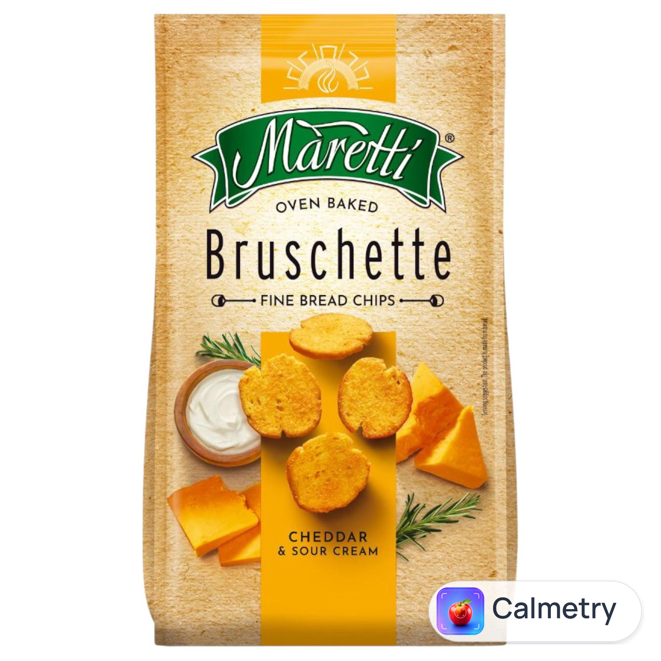 Сухарі-брускеті Maretti Чеддер та сметана 70г
