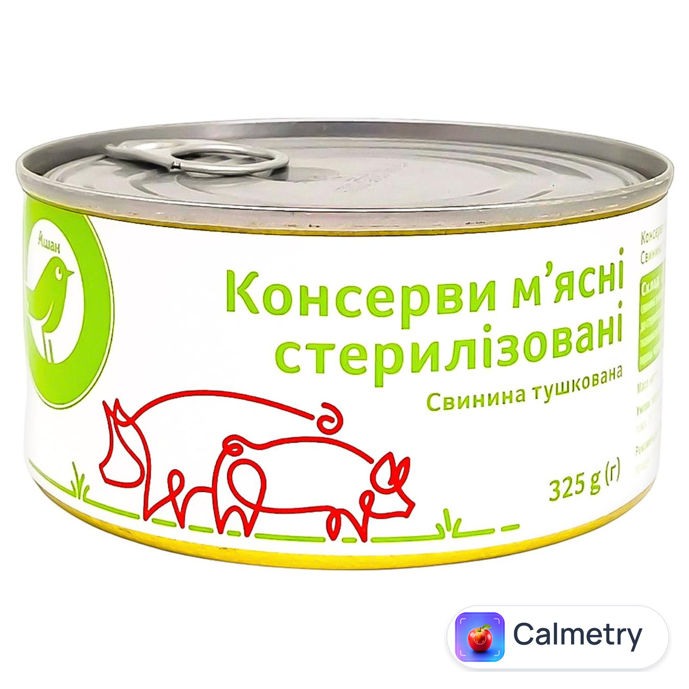Свинина Auchan тушкована 325г