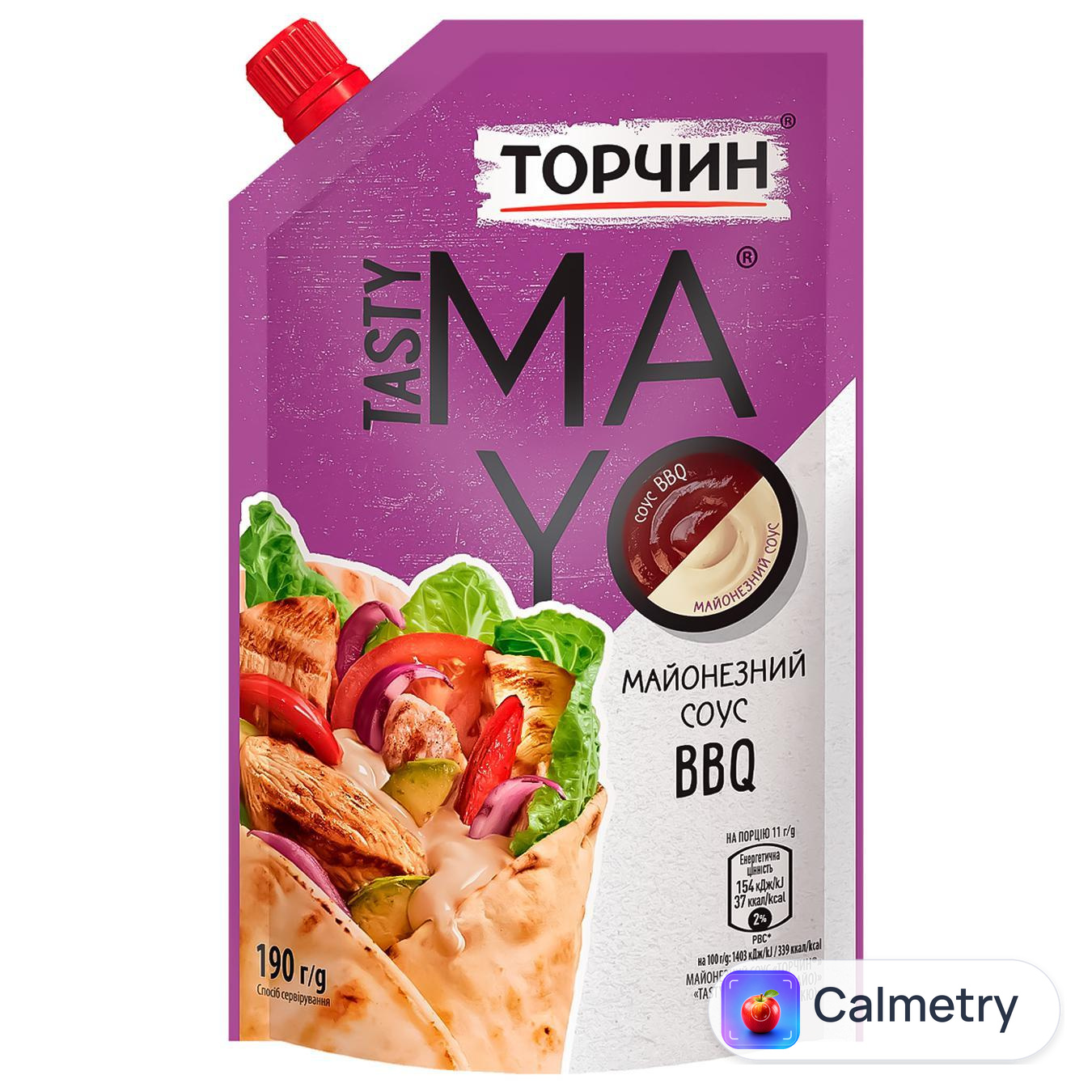 Майонезний соус ТОРЧИН® Tasty Mayo з соусом BBQ 190г — фото продукту