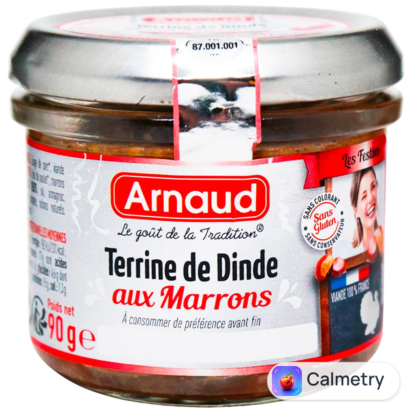 Терін Arnaud індичий з каштанами 90г