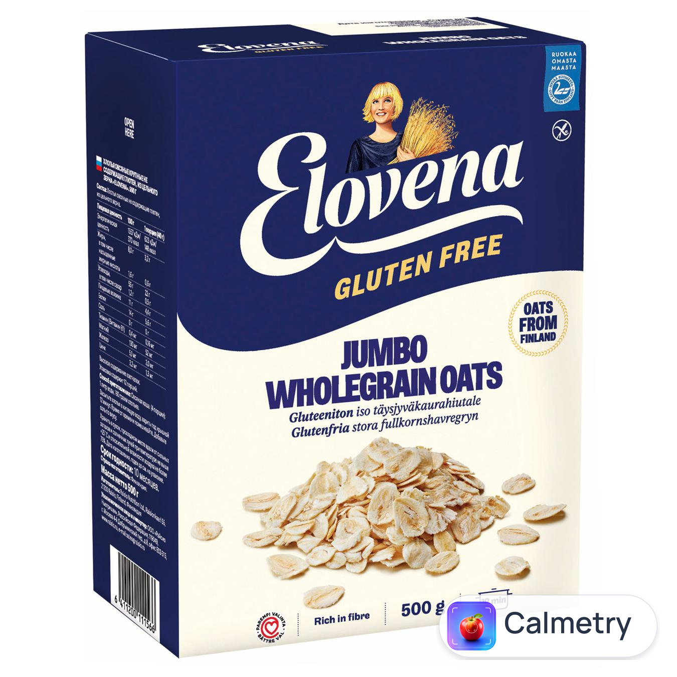 Пластівці вівсяні Elovena без глютену 500г — фото продукту