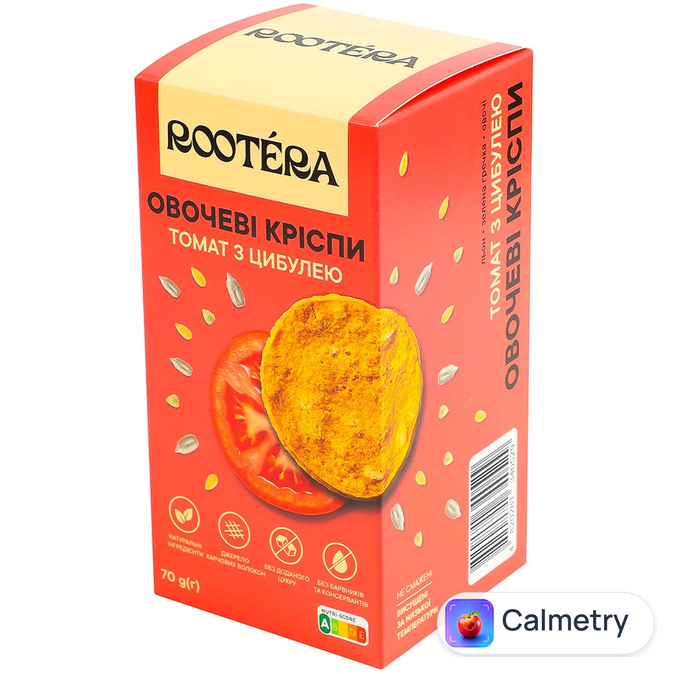 Кріспи овочеві Rootera Томат з цибулею 70г