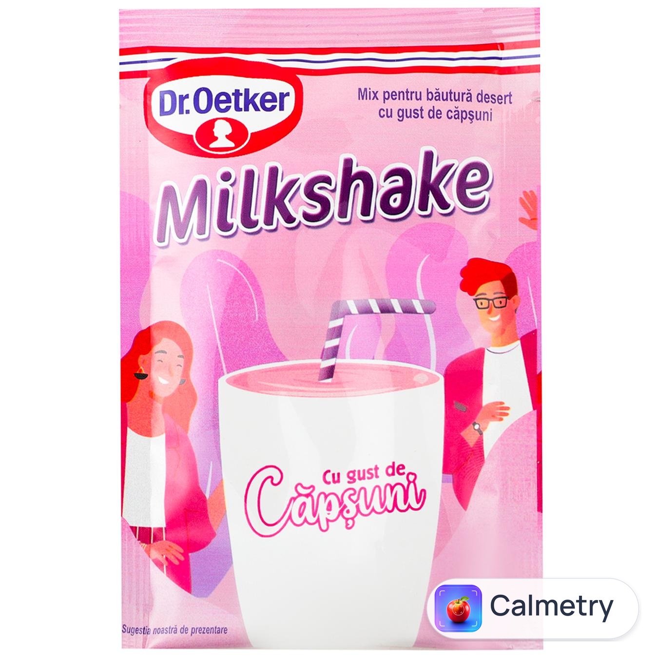 Коктейль молочний Dr.Oetker з полуничним смаком 33г — фото продукту