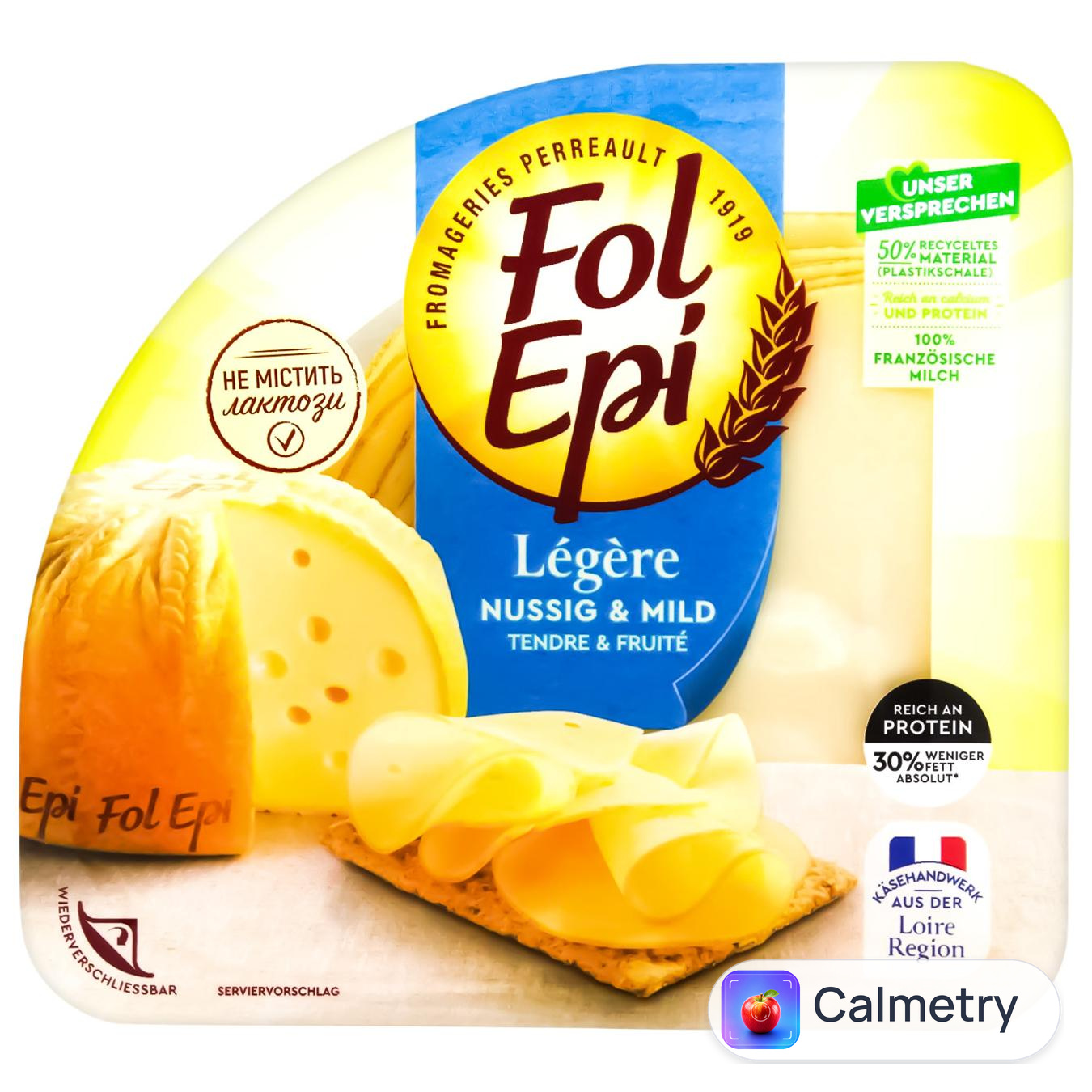 Сир Fol Epi Light нарізаний 19% 150г