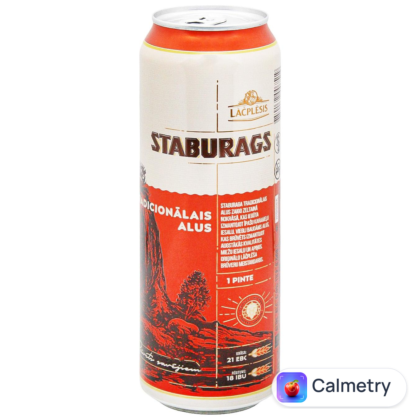 Пиво Lacplesis Staburags Tradicionalais світле 5% 0,568л