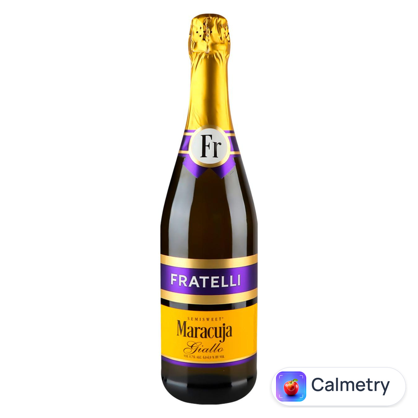 Напій винний ігристий Fratelli Maracuja Giallo білий напівсолодкий 6-6,9% 0,75л