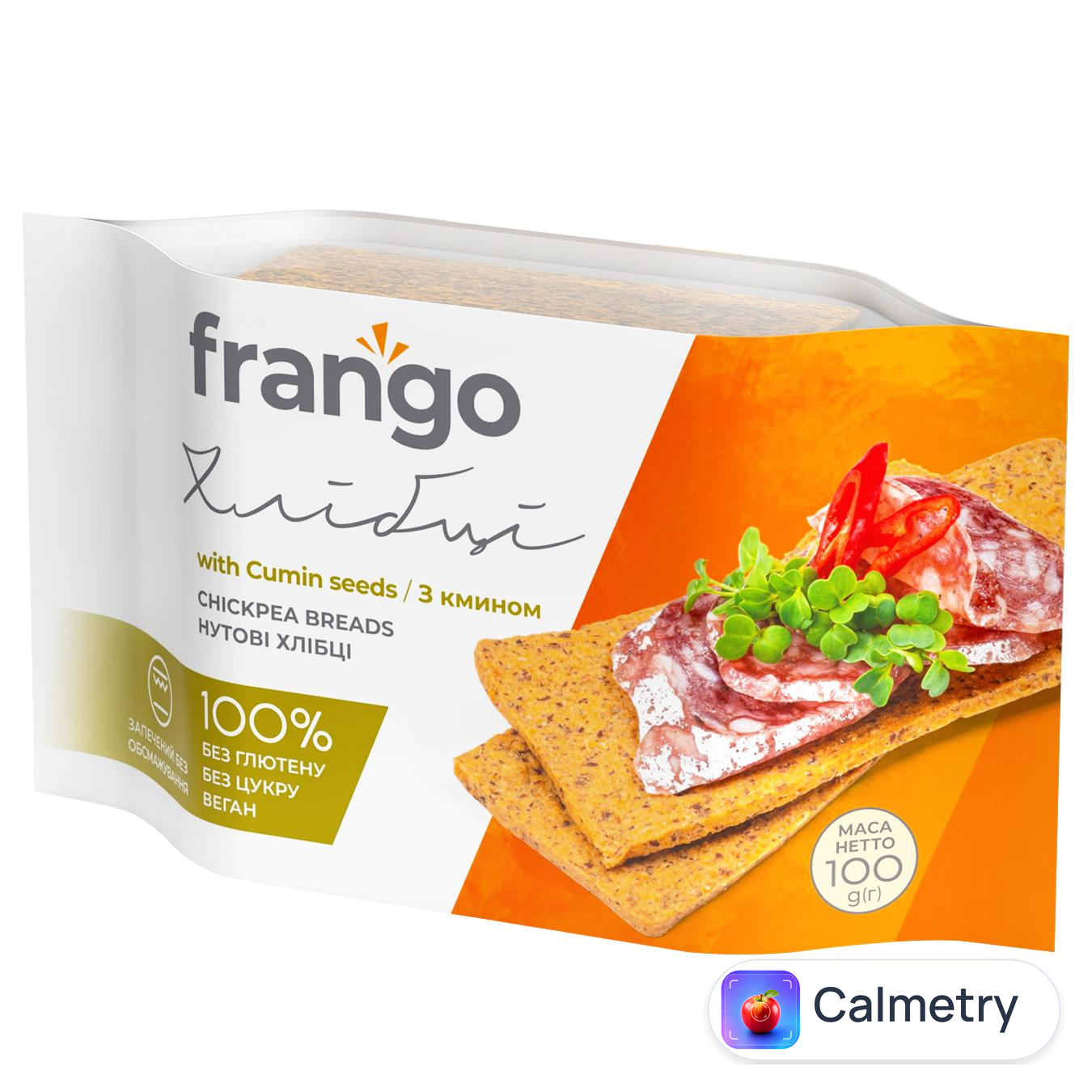 Хлібці Frango нутові з кмином 100г