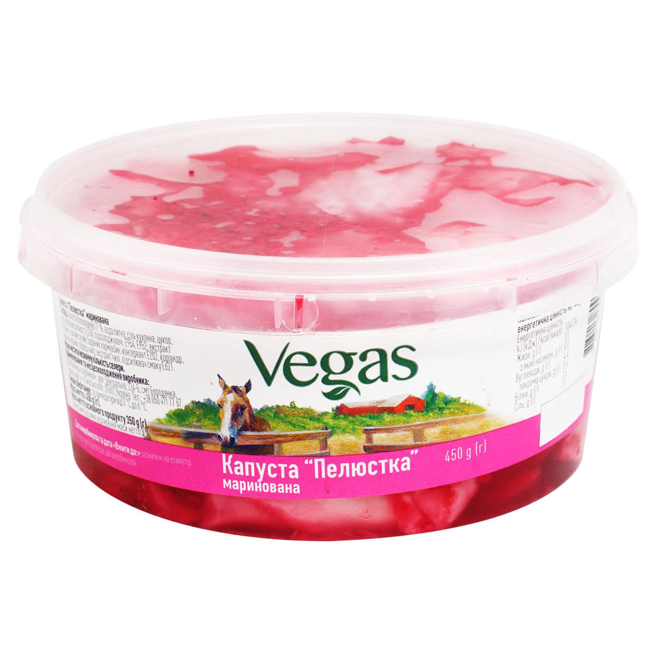 Капуста Vegas пелюстка маринована 450г — фото продукту