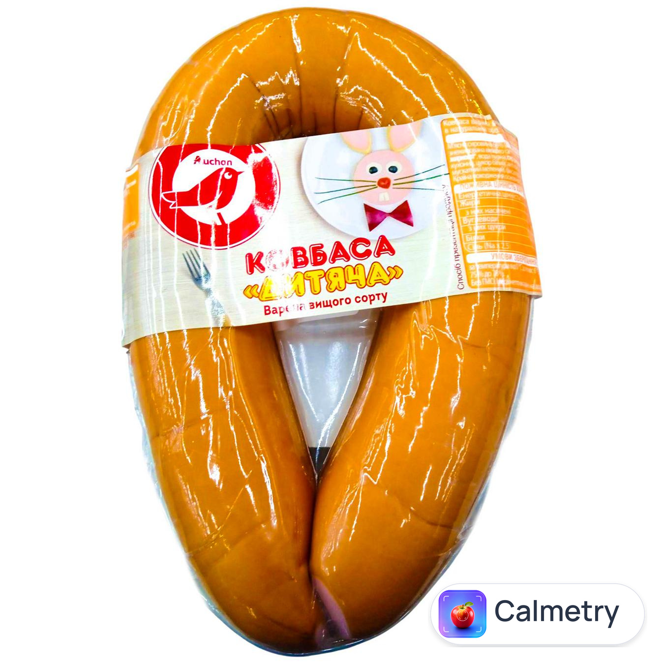 Ковбаса Auchan Дитяча варена вищий сорт