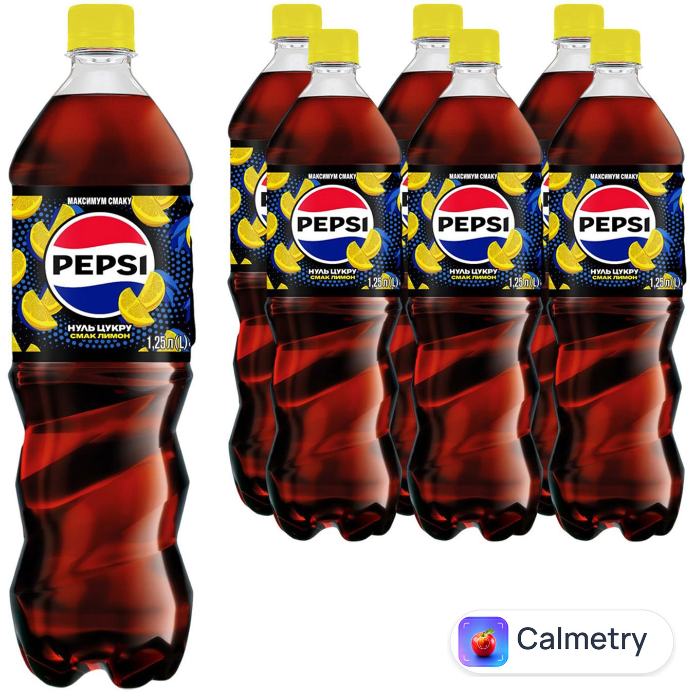 Напій газований Pepsi Zero Sugar Лимон 1,25л 6шт