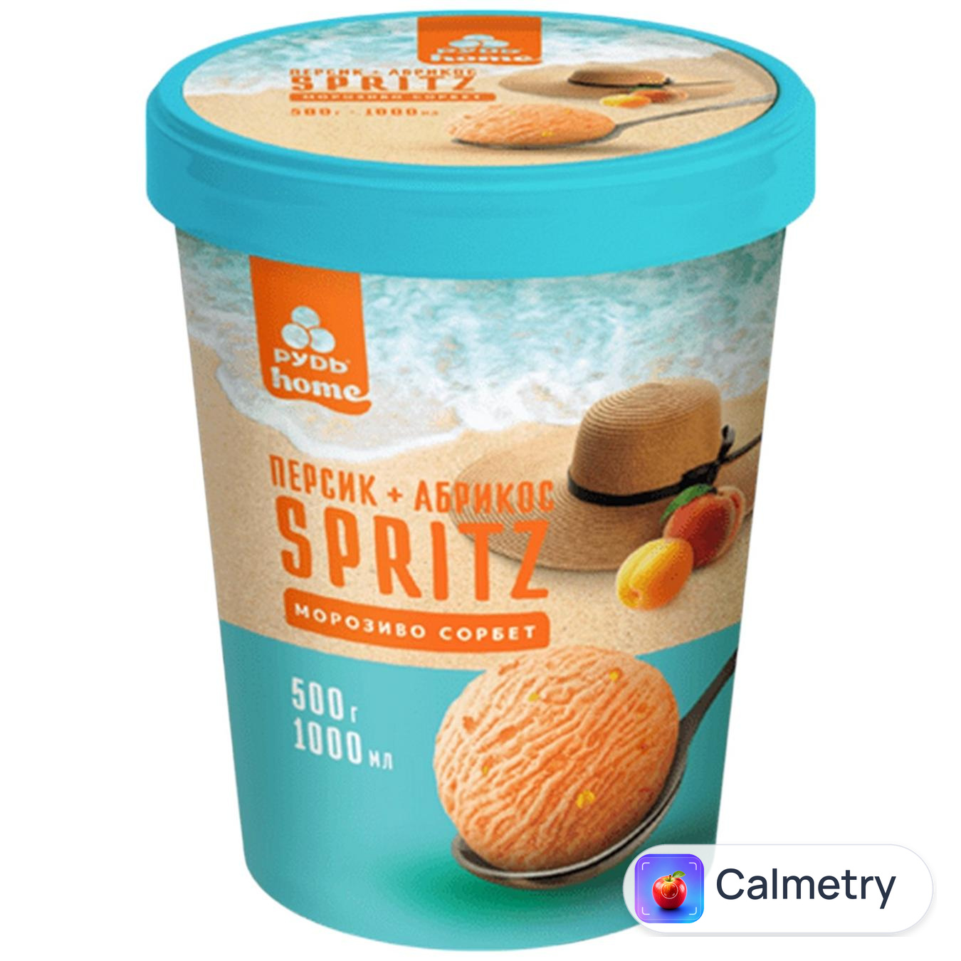 Морозиво сорбет Рудь Spritz Персик-абрикос 500г