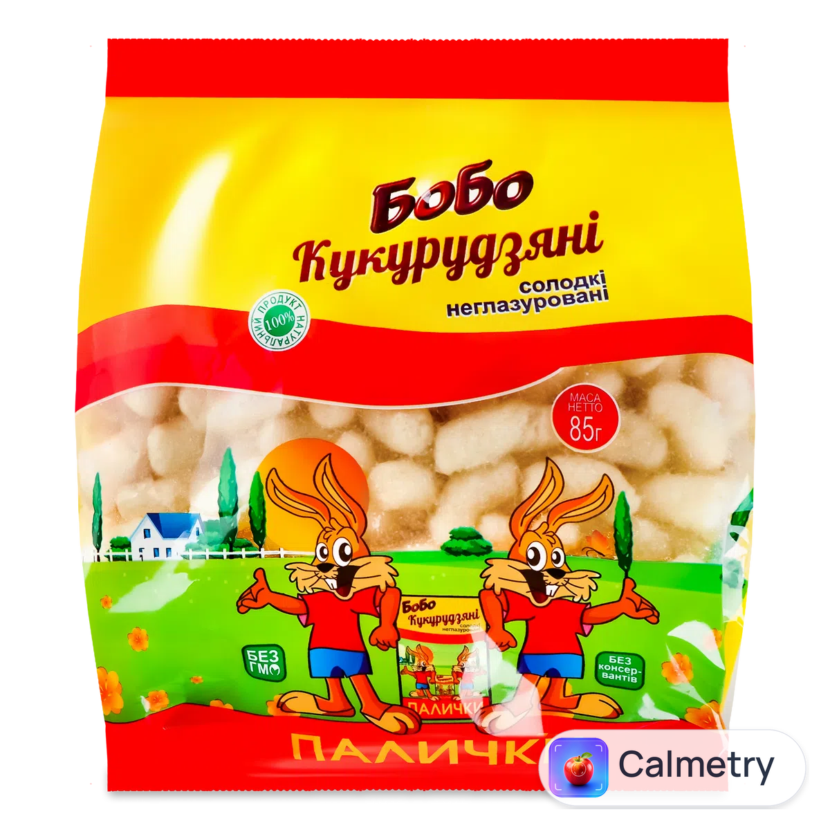 Палички кукурудзяні Бобо неглазуровані 85г