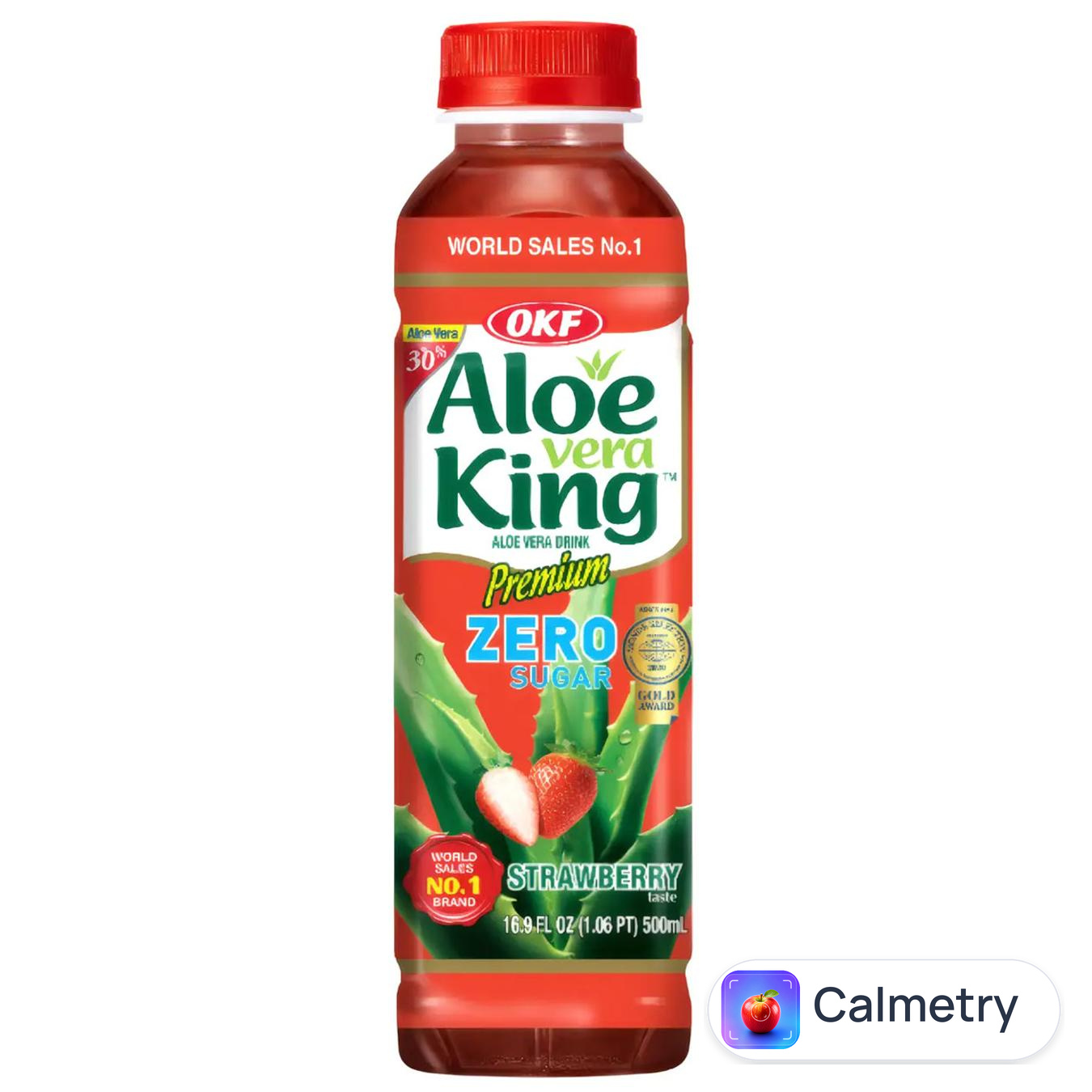 Напій OKF Aloe Vera King Zero Sugar Strawberry 0,5л