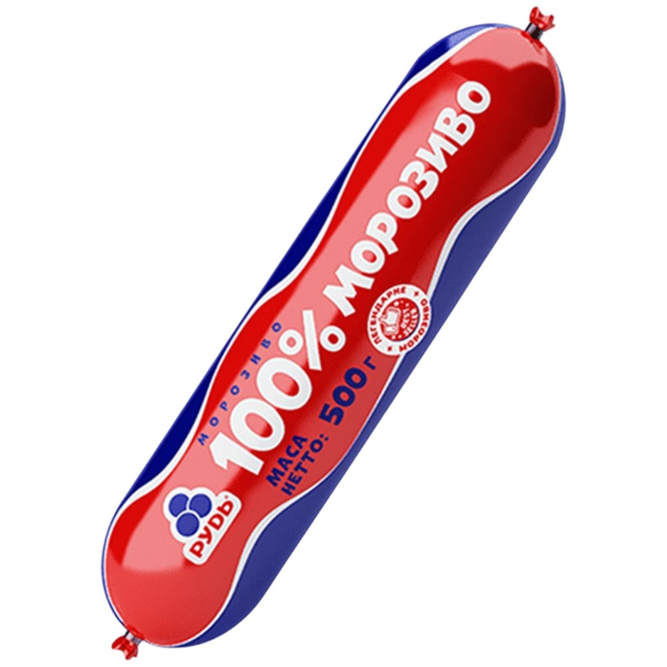 Морозиво Рудь 100% 500г — фото продукту