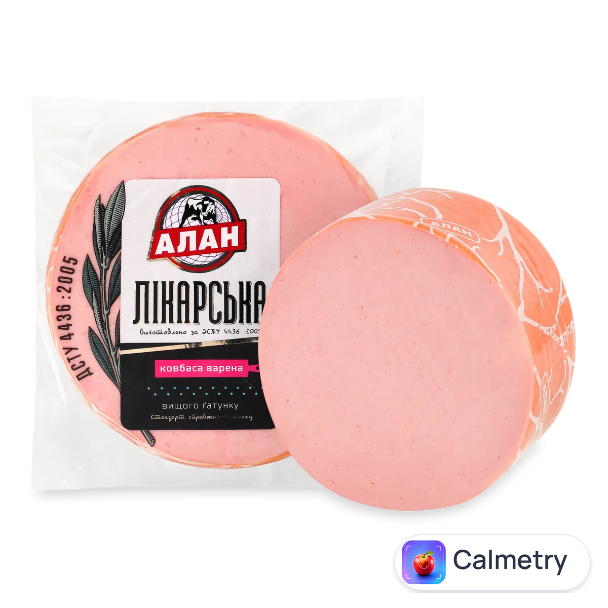 Ковбаса «Алан» «Лікарська» варена н/о в/ґ, малий вакуум