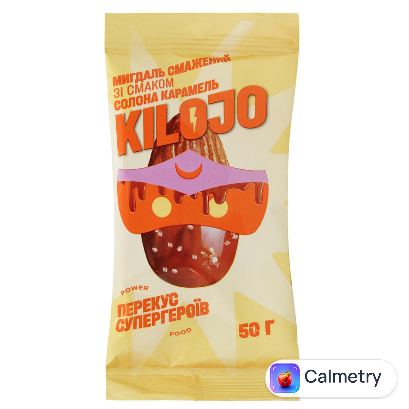 Мигдаль Kilojo зі смаком солона карамельі 50г — фото продукту