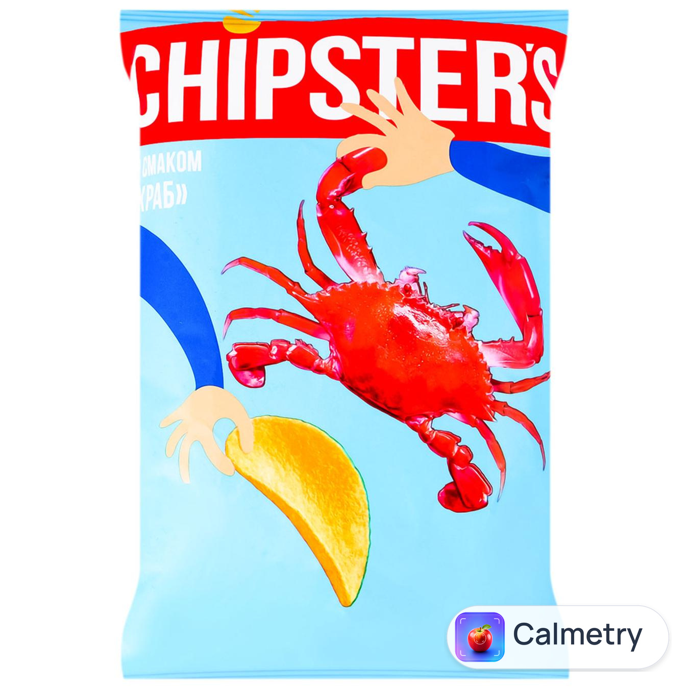 Чипси Chipster's зі смаком краба 100г — фото продукту