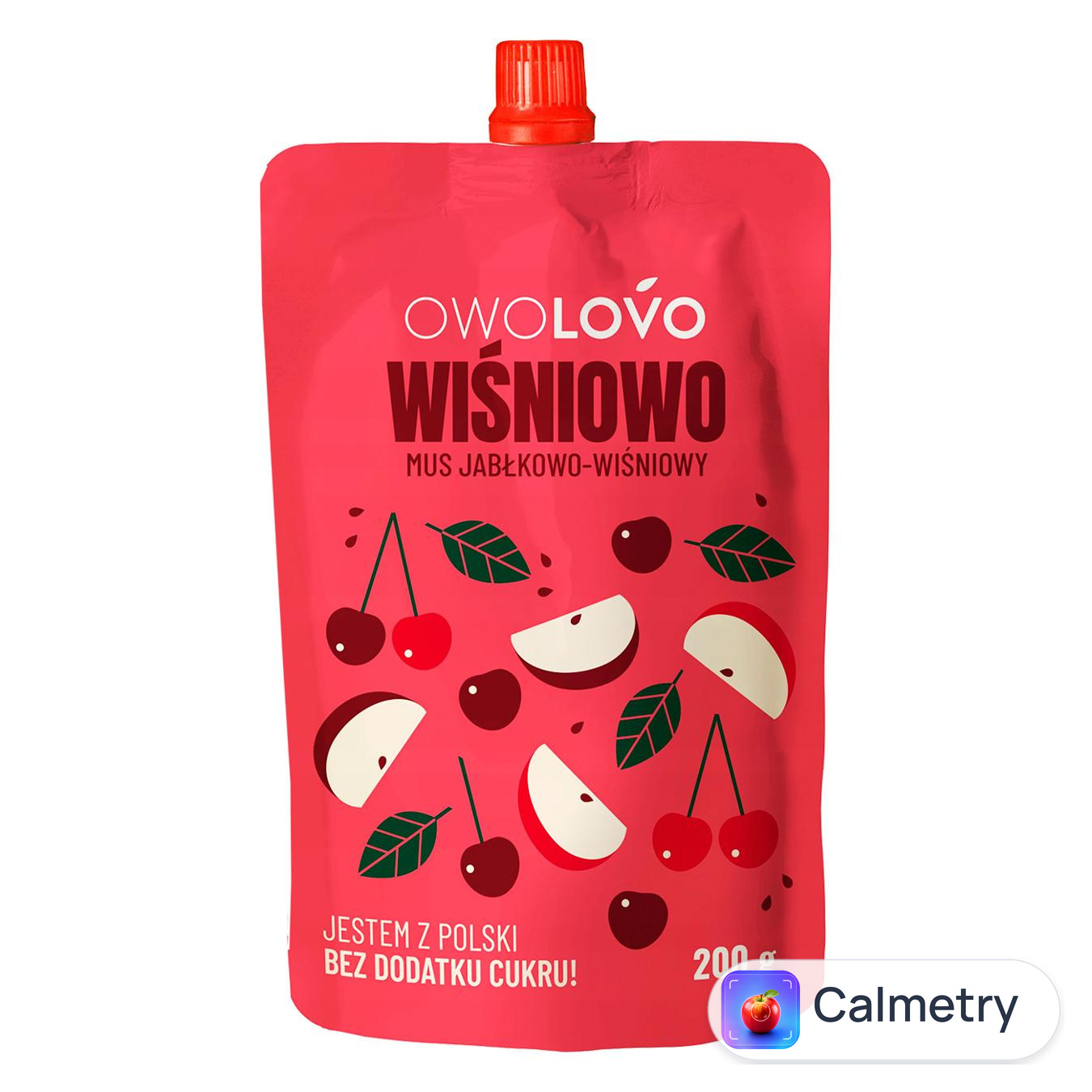 Мус Owolovo яблучно-вишневий 200мл