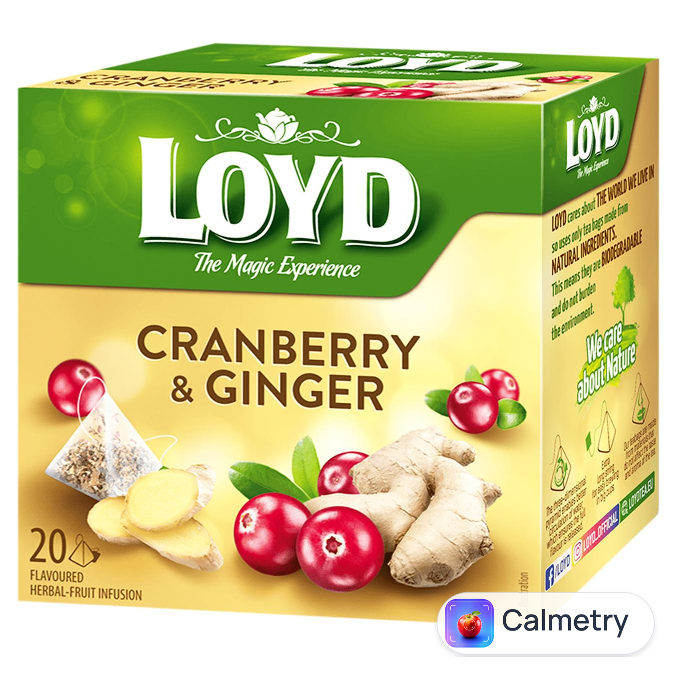 Чай фруктовий Loyd Журавлина та імбир 2г*20шт — фото продукту