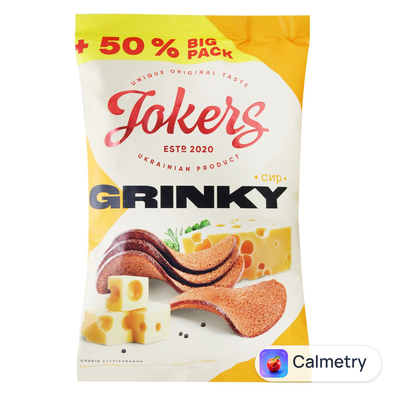 Грінки Jokers зі смаком сиру 120г — фото продукту